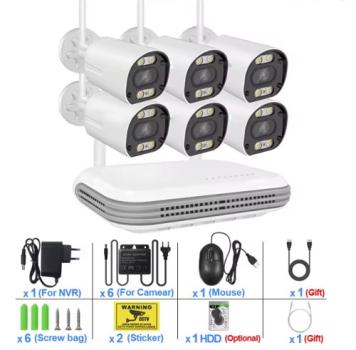 Kabelloses CCTV WiFi-Kamera-Kit mit 1TB Festplatte